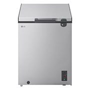 LG 137L Chest Freezer Silver, LG chest freezer half front view, GCFB155BQCF, thumbnail 2