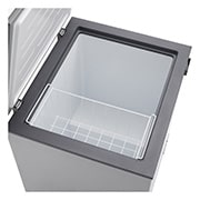 LG 137L Chest Freezer Silver, LG chest freezer inside space view, GCFB155BQCF, thumbnail 6