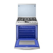 LG Gas Cooker, 6 Burners Power with Cast Iron, Auto Ignition, Glass Top Cover, 153litres Oven Capacity, EasyClean (Oven), LF762S, thumbnail 4