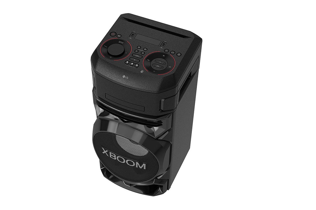 LG XBOOM ON5, Super Bass Boost, Bass Blast, Party Strobe, DJ App & DJ Pad, top and right 30 degree side view, ON5, thumbnail 10