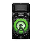 LG XBOOM ON5, Super Bass Boost, Bass Blast, Party Strobe, DJ App & DJ Pad, front view with green lighting, ON5, thumbnail 9