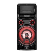 LG XBOOM ON7, Super Bass Boost, Bass Blast, Party Strobe, DJ App & DJ Pad, front view with red lighting, ON7, thumbnail 7