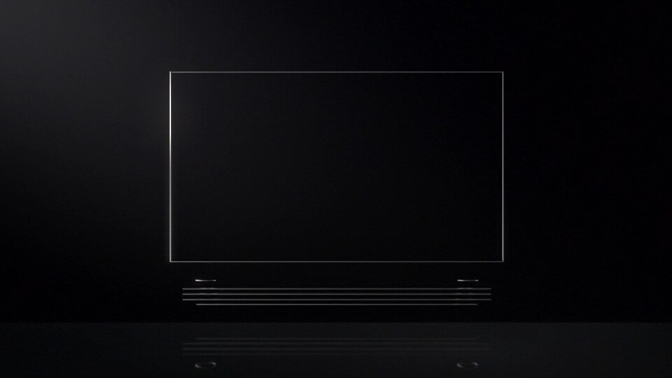 Thin silver color outline that indicates product appearance of LG SIGNATURE OLED TV W.