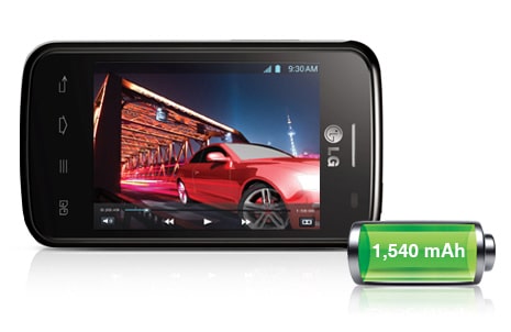 1,540mAh Large Capacity Battery