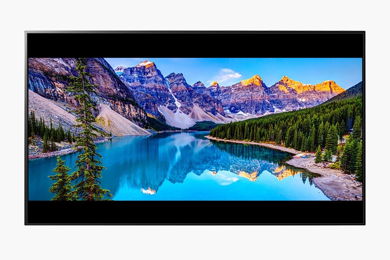 Film ratio, such as 4:3 or 21:9, in which black bars appears on the left/right or top/bottom of the screen.