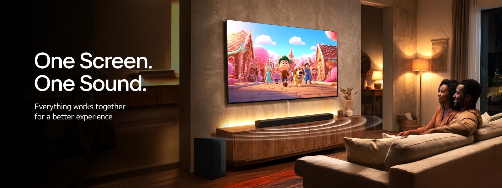 TV and soundbar