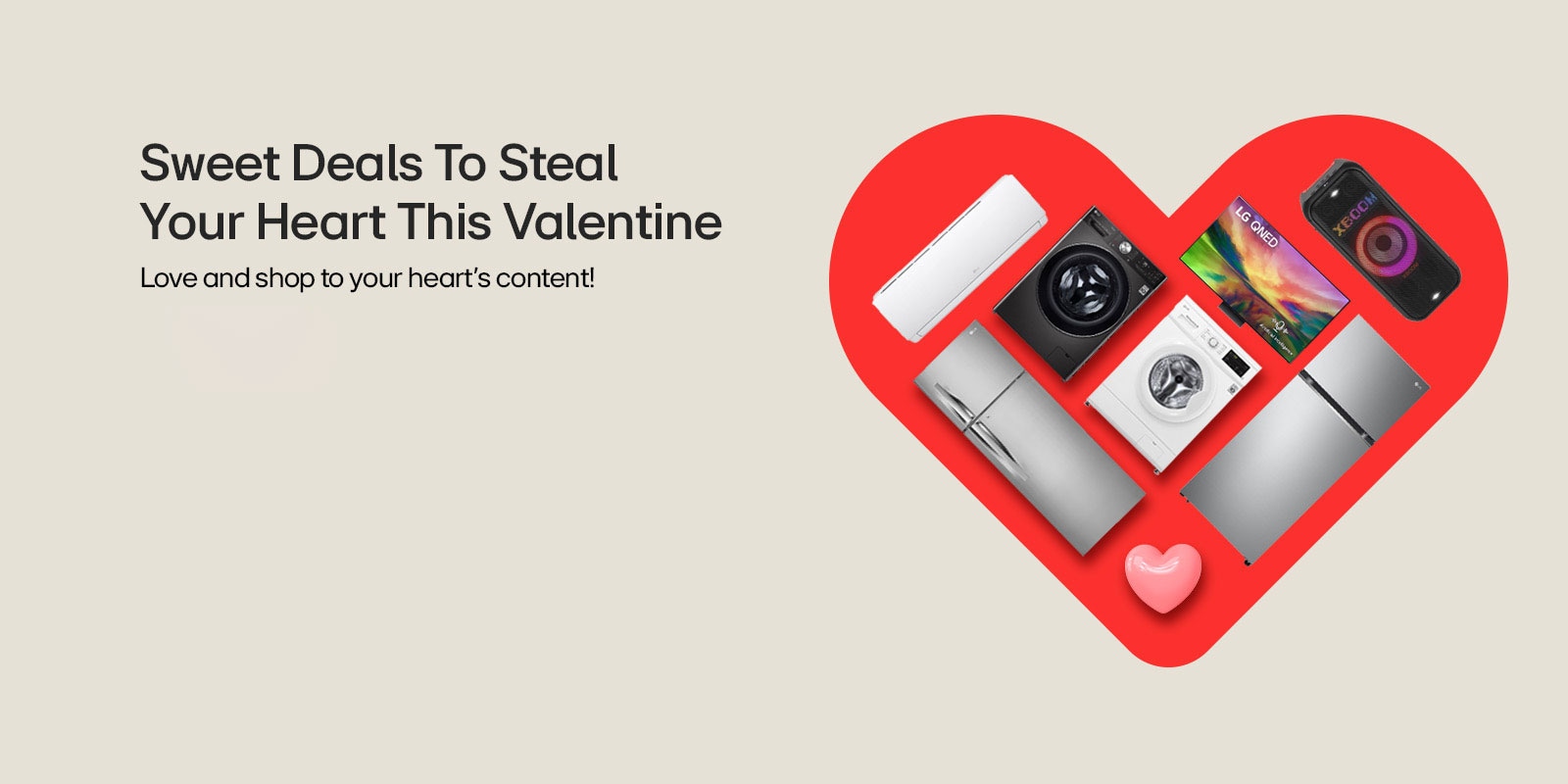 LG Valentine offer on home appliances