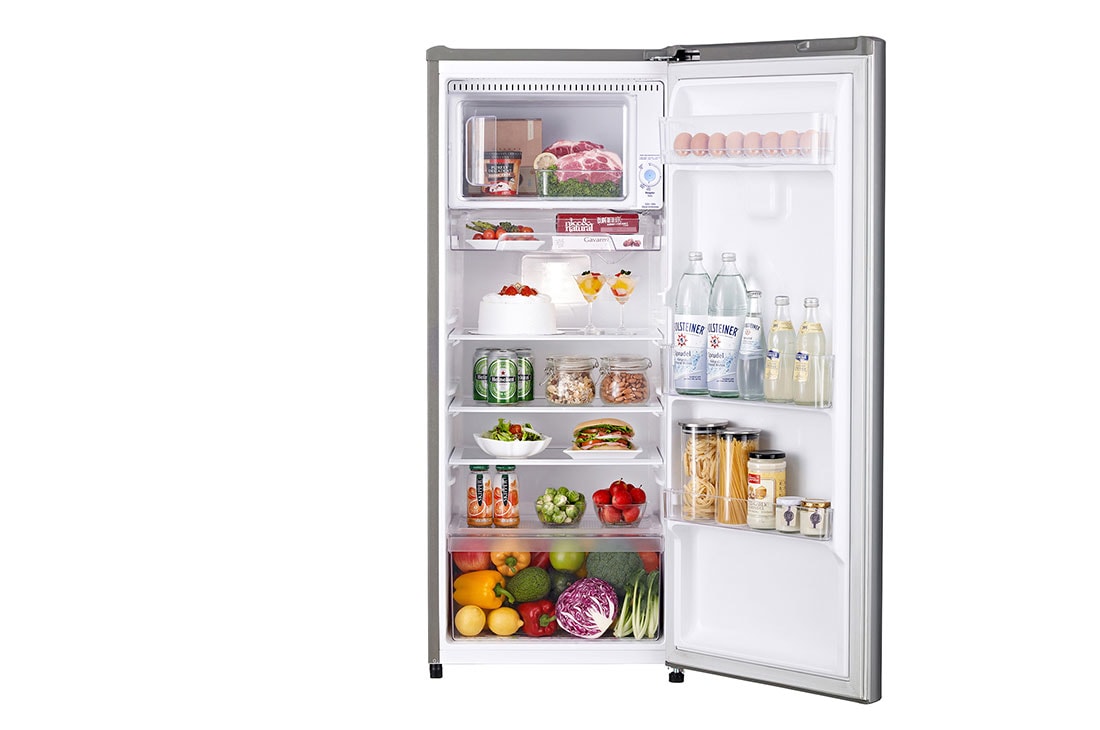 LG 199L 1-Door Refrigerator with Larger Capacity, FRONT OPEN FOOD, GN-Y331SLBB, thumbnail 2