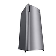 LG 199L 1-Door Refrigerator with Larger Capacity, Left SIDE LOW PERSPECTIVE, GN-Y331SLBB, thumbnail 11