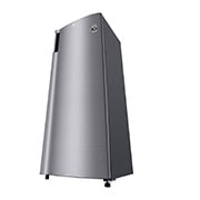 LG 199L 1-Door Refrigerator with Larger Capacity, RIGHT SIDE LOW PERSPECTIVE, GN-Y331SLBB, thumbnail 12