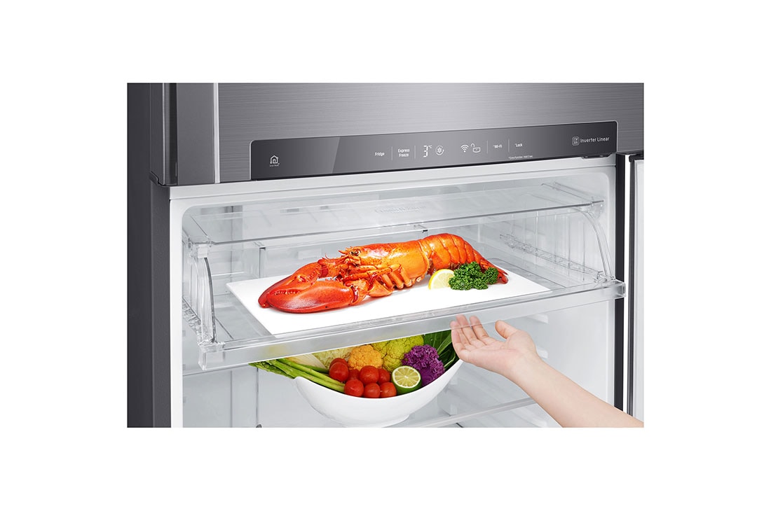 LG 549Ltr, Top Freezer, Door-in-Door®, LINEAR Cooling™ and HygieneFresh+™, GN-A702HLHU, thumbnail 8