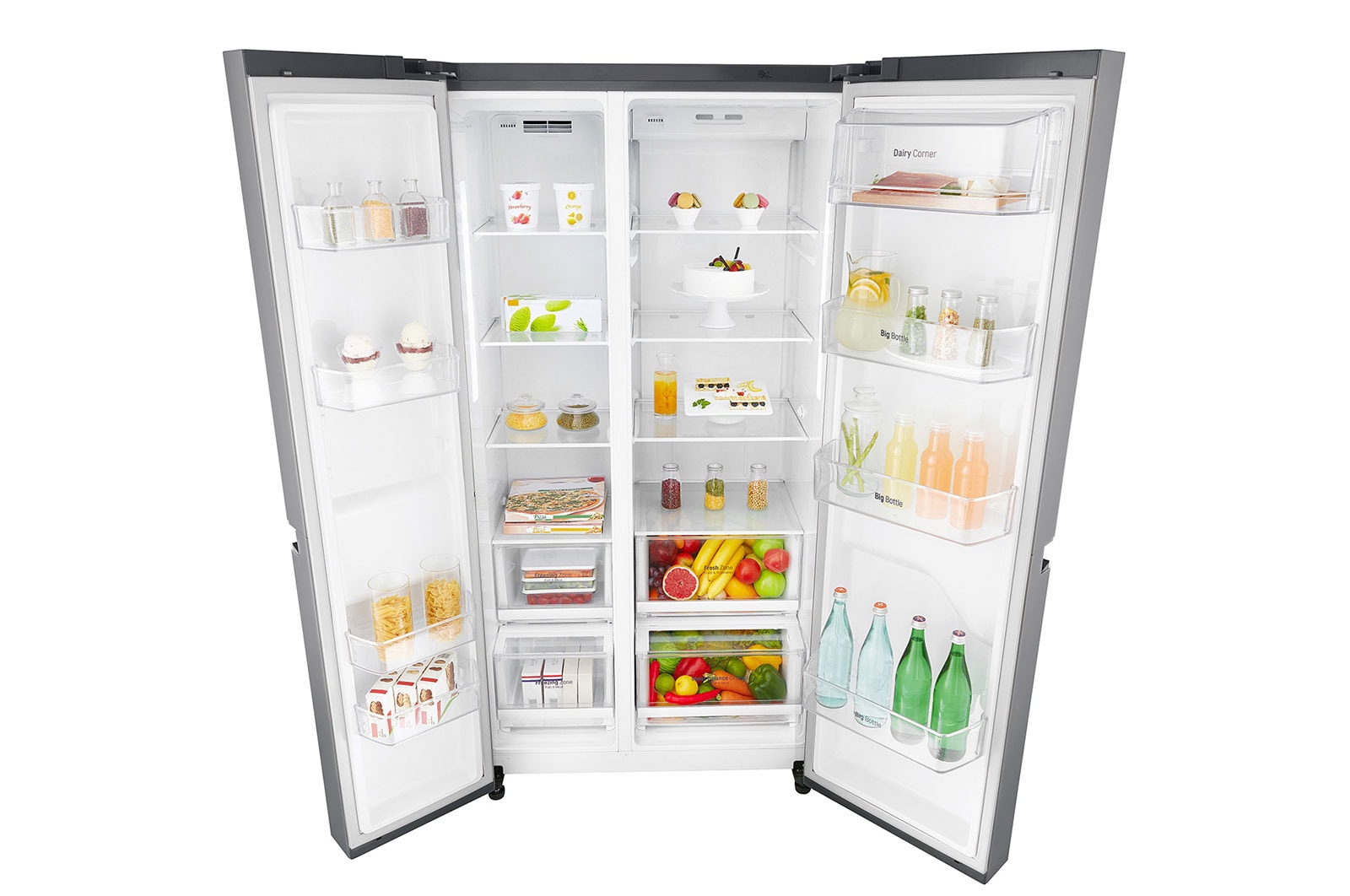 Shop LG 687L Side By Side Refrigerator LG GCB247SLUV Specs