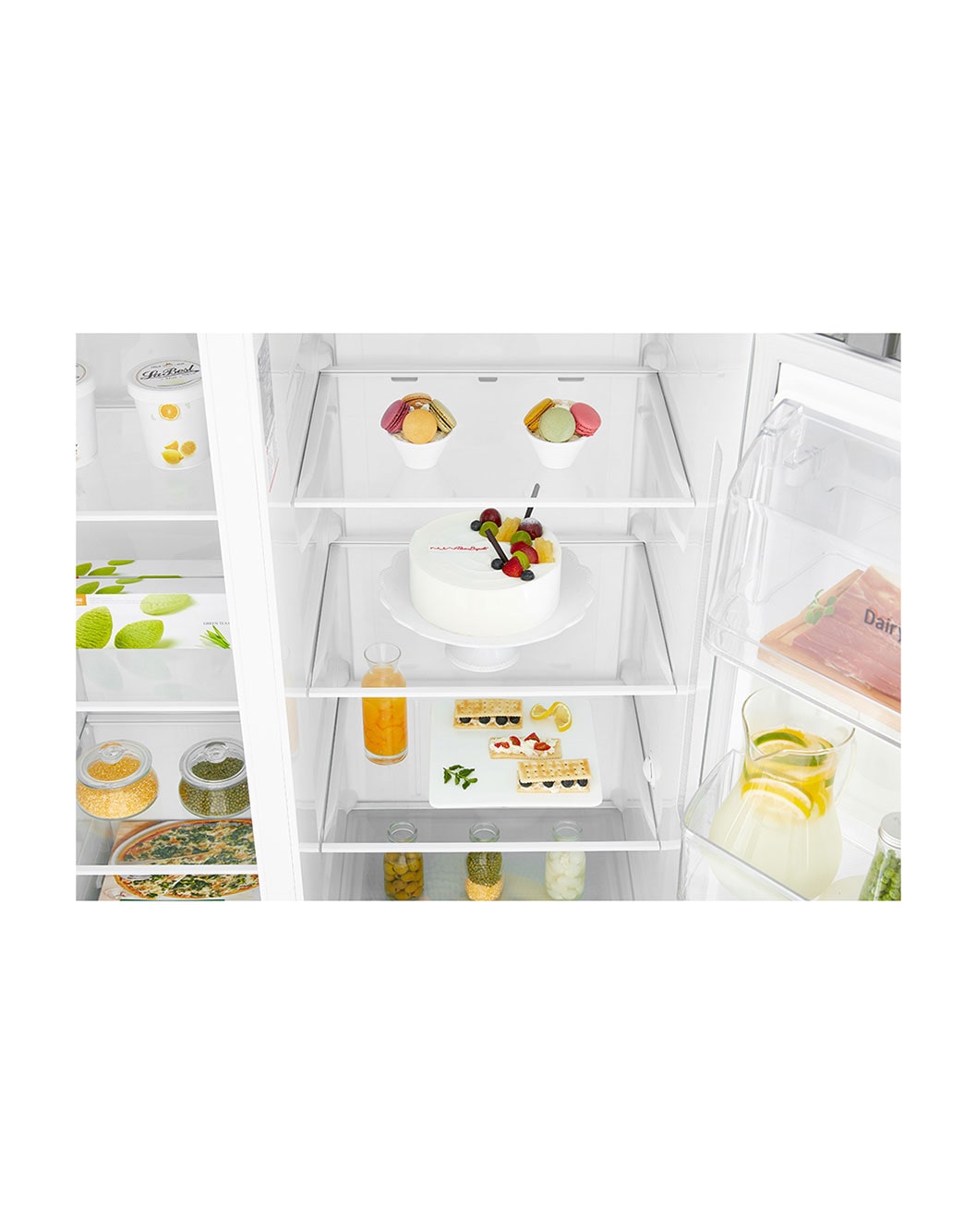 Shop LG 687L Side By Side Refrigerator LG GCB247SLUV Specs