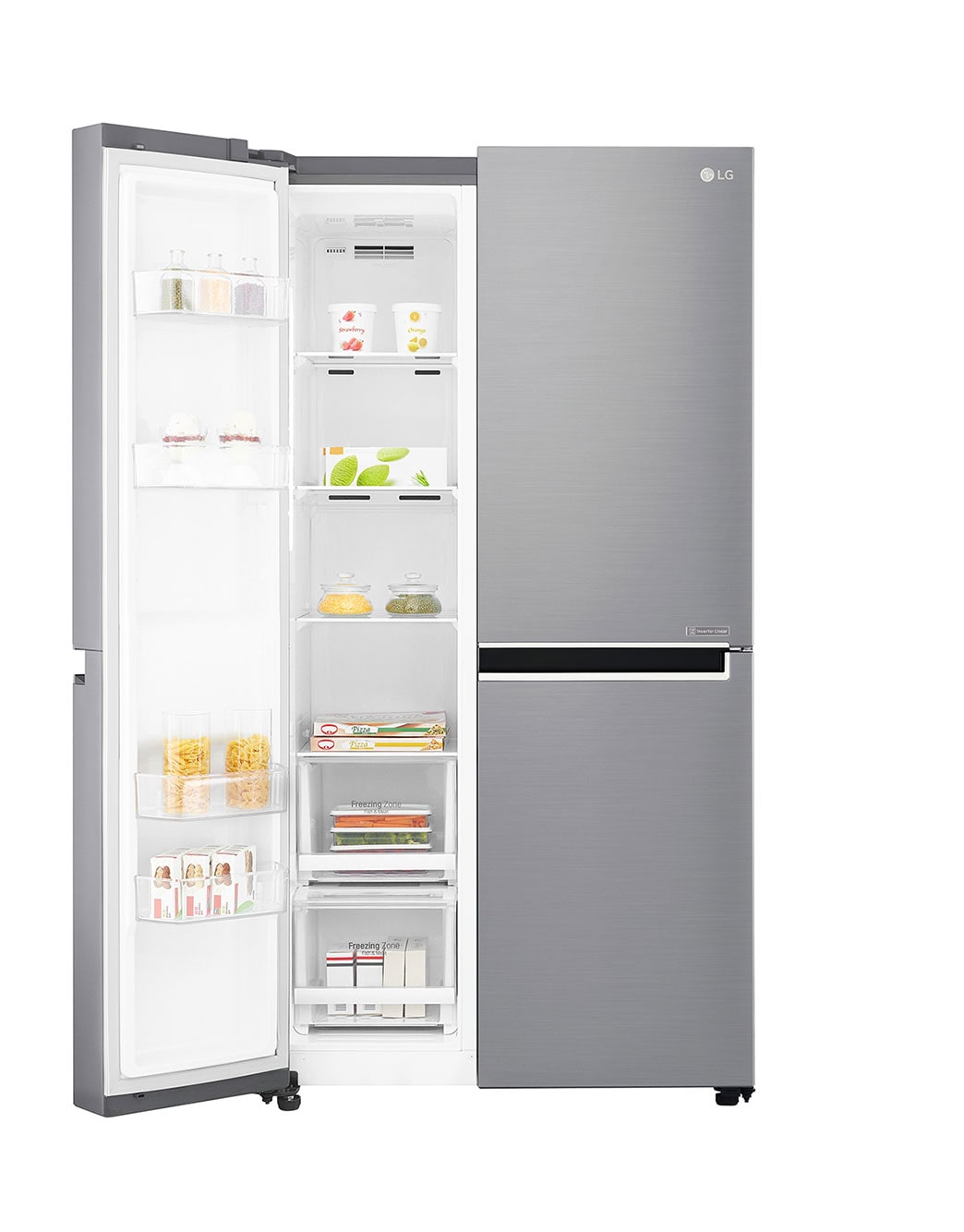 Shop LG 687L Side By Side Refrigerator LG GCB247SLUV Specs