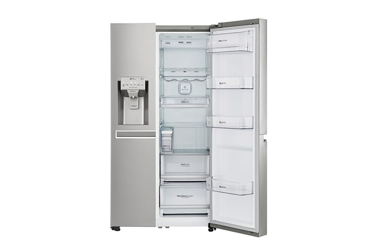 LG Side by Side REF, 668litres, Silver, Inverter Linear Compressor, Hygiene Fresh+, Slim Ice Water Dispenser, 10 year Warranty on Compressor, GC-L247SLLV, thumbnail 5