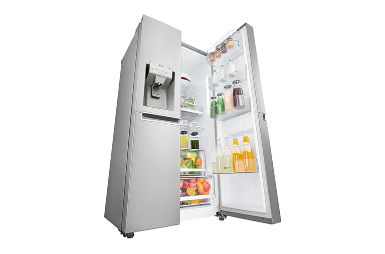 LG Side by Side REF, 668litres, Silver, Inverter Linear Compressor, Hygiene Fresh+, Slim Ice Water Dispenser, 10 year Warranty on Compressor, GC-L247SLLV, thumbnail 7