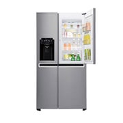 LG Side by Side REF, 668litres, Silver, Inverter Linear Compressor, Door in Door, Hygiene Fresh +, Slim Ice Water Dispenser, GC-J247SLLV, thumbnail 3