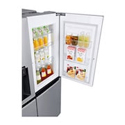 LG Side by Side REF, 668litres, Silver, Inverter Linear Compressor, Door in Door, Hygiene Fresh +, Slim Ice Water Dispenser, GC-J247SLLV, thumbnail 5