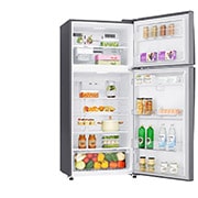 LG 437L, Top Freezer Refrigerator, Door Cooling+™, Linear Cooling™, Inverter Linear Compressor, GN-H432HLHU, thumbnail 4
