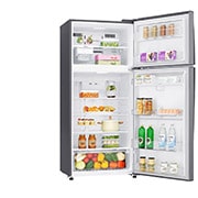 LG 437L, Top Freezer Refrigerator, Door Cooling+™, Linear Cooling™, Inverter Linear Compressor, GN-H432HLHU, thumbnail 3