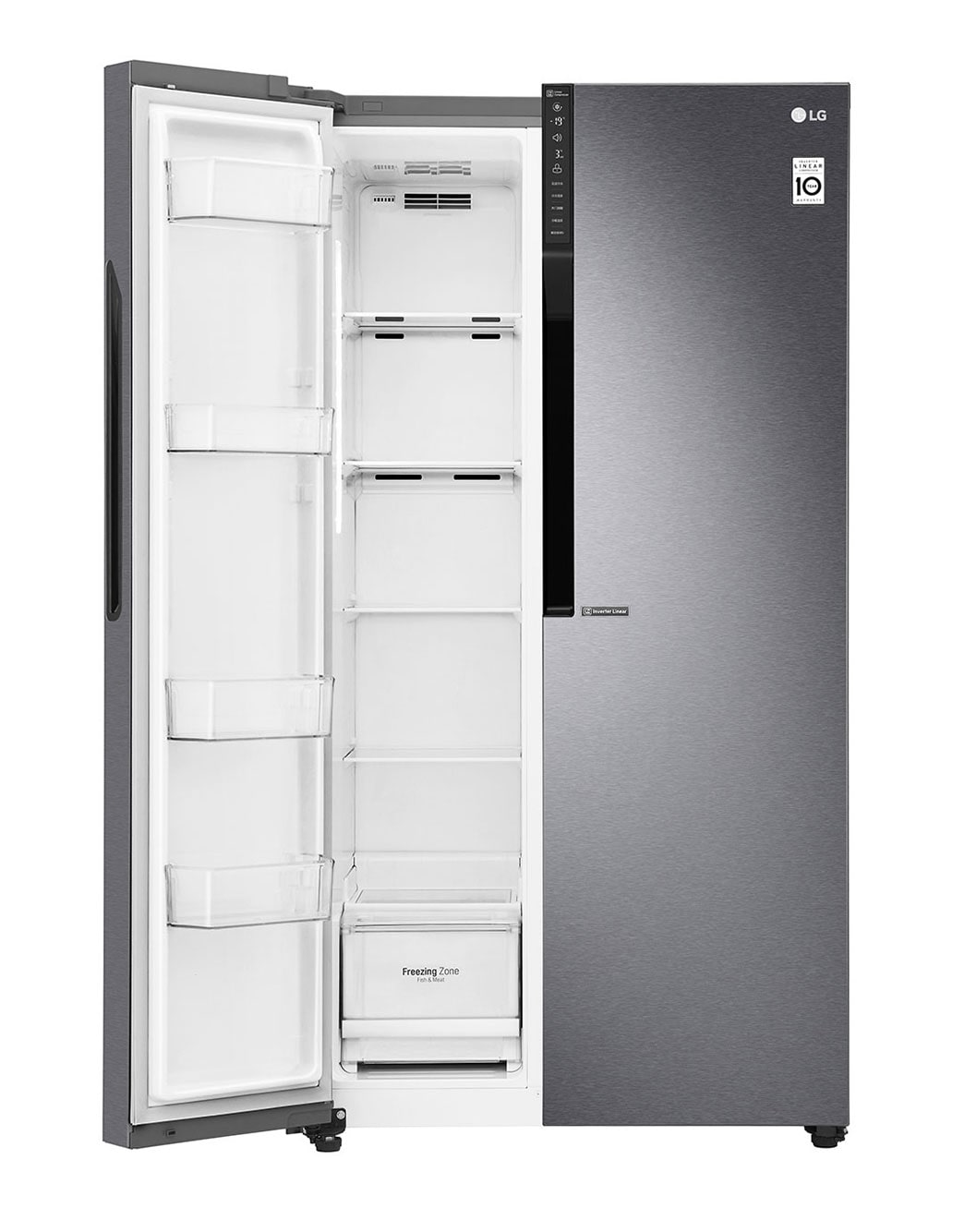 Shop LG 679Ltr Side by Side Refrigerator LG GCB247KQDV Specs