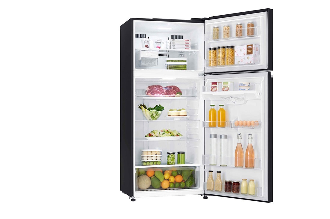 LG 444 L, Black, Top Freezer Refrigerator with Door Cooling, LINEAR Cooling™ and HygieneFresh+™, GL-C432HXCN, thumbnail 4