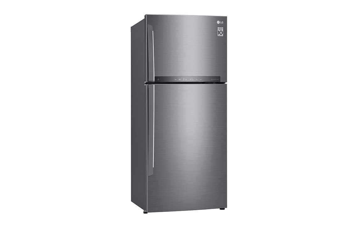 LG 444L, Silver, Top Freezer Refrigerator with Door Cooling, LINEAR Cooling™ and HygieneFresh+™, GL-H432HLHN-Left, GL-H432HLHN, thumbnail 12