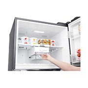LG 444L, Silver, Top Freezer Refrigerator with Door Cooling, LINEAR Cooling™ and HygieneFresh+™, GL-H432HLHN-Freezer Detail, GL-H432HLHN, thumbnail 7