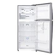 LG 444L, Silver, Top Freezer Refrigerator with Door Cooling, LINEAR Cooling™ and HygieneFresh+™, GL-H432HLHN-Front open, GL-H432HLHN, thumbnail 10