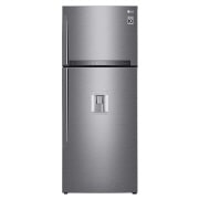 LG 438Ltr Top Freezer with Door Mounted Auto Ice Maker, GL-H502HLHN-Front , GL-H502HLHL, thumbnail 1