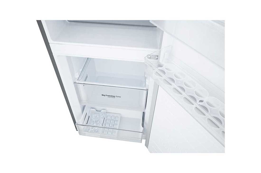 LG Net 306L Bottom Freezer 2 Doors Refrigerator with Smart Inverter Compressor, Ice tray 2, GC-B369NLJM, thumbnail 7