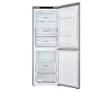 LG Net 306L Bottom Freezer 2 Doors Refrigerator with Smart Inverter Compressor, front open, GC-B369NLJM, thumbnail 3