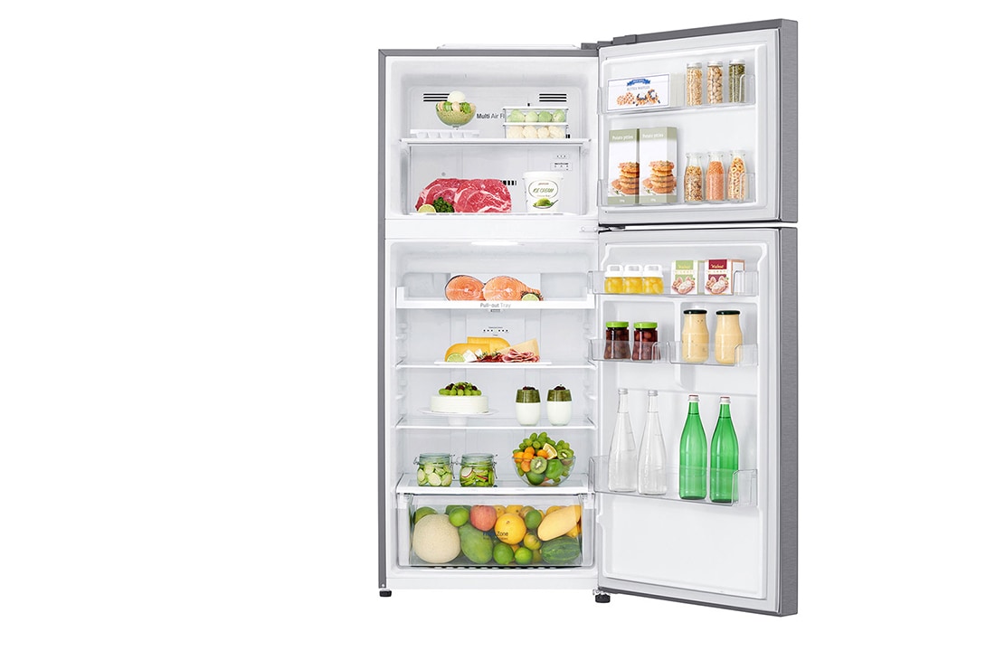 LG IEC Gross 427L Dark Graphite Steel Top Freezer with Inverter Compressor & Multi Air Flow, GN-B422SQCL, GN-B422SQCL, thumbnail 2