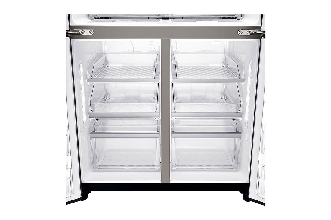 LG 889 Ltr, Instaview Door-in-Door, French Door Side by Side, LG GR-X31FMQH Bottom Close Up, GR-X31FMQHL, thumbnail 12