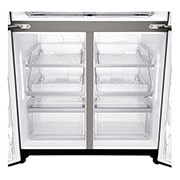 LG 889 Ltr, Instaview Door-in-Door, French Door Side by Side, LG GR-X31FMQH Bottom Close Up, GR-X31FMQHL, thumbnail 12