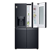 LG 889 Ltr, Instaview Door-in-Door, French Door Side by Side, LG GR-X31FMQH Front View Open, GR-X31FMQHL, thumbnail 2