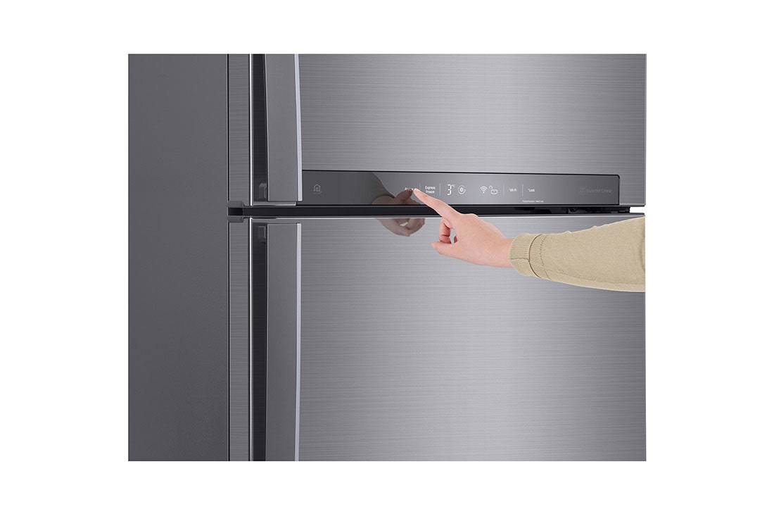 LG 444L, Silver, Top Freezer Refrigerator with Door Cooling, LINEAR Cooling™ and HygieneFresh+™, GL-H432HLHL-Display detail, GL-H432HLHL, thumbnail 4