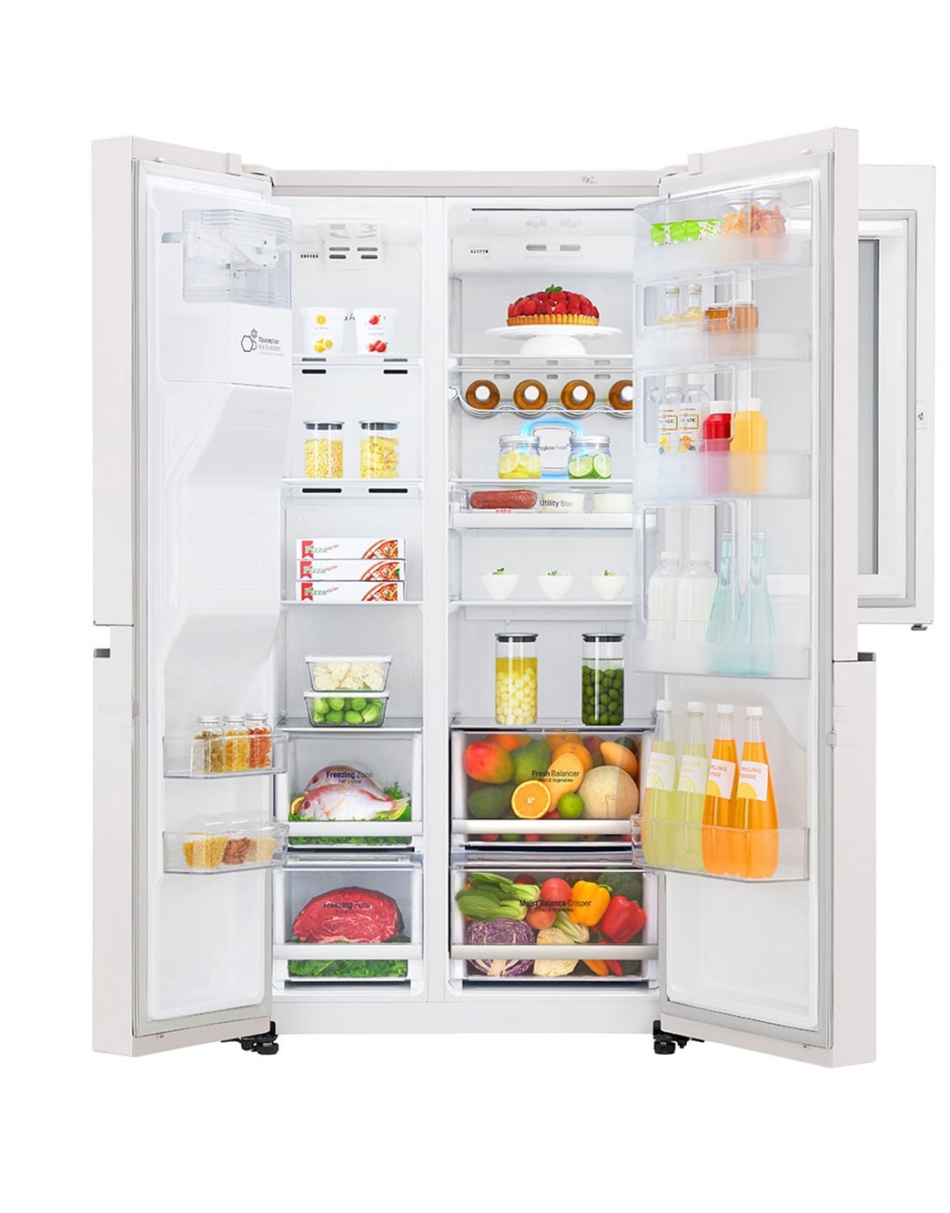 LG 601L Side by Side Refrigerator, InstaView GCX257CVVV LG Africa