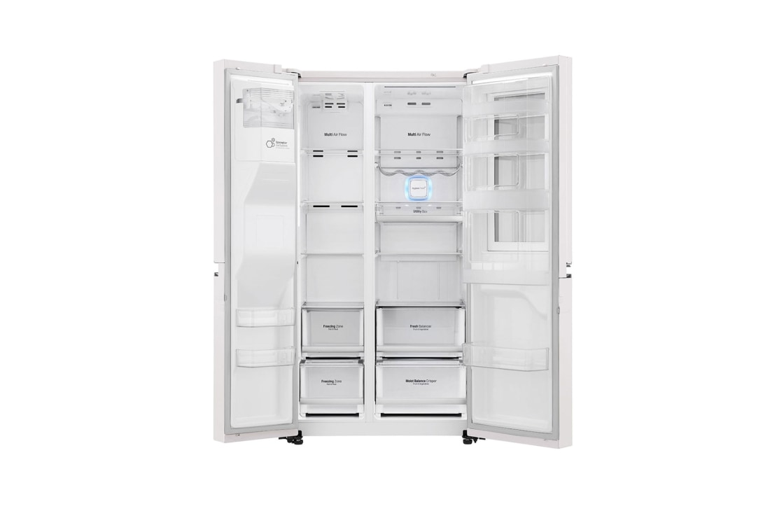 LG 601L Side by Side Refrigerator, InstaView Door-in-Door™, White, GC-X257CVVV, thumbnail 5