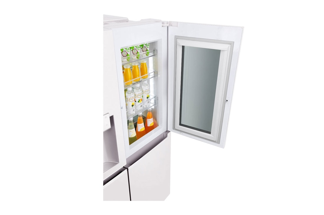 LG 601L Side by Side Refrigerator, InstaView Door-in-Door™, White, GC-X257CVVV, thumbnail 8