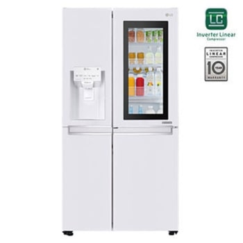 601L Side by Side Refrigerator, InstaView Door-in-Door™, White1