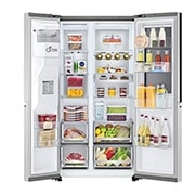 LG 674(L) | Side by Side Refrigerator |Inverter Linear Compressor | InstaView Door-in-Door™ | UVnano™, GC-X257CSES, GC-X257CSES, thumbnail 4