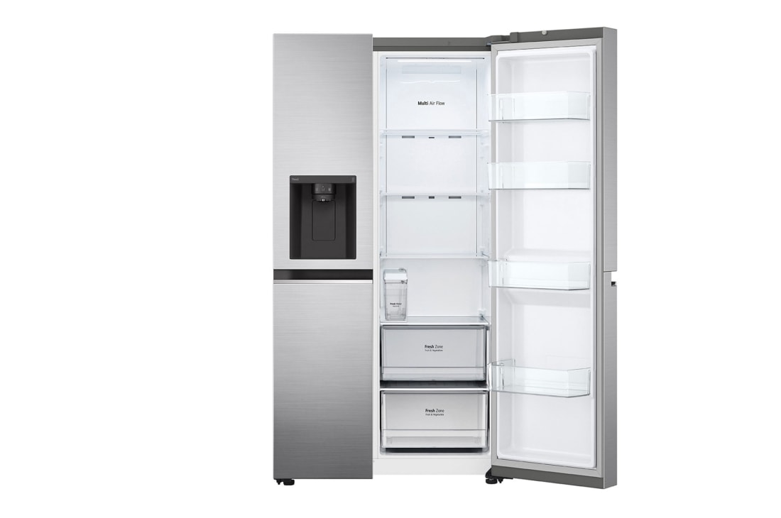 LG 674(L) | Side by Side Refrigerator |Smart Inverter Compressor | Multi Air Flow | Smart Diagnosis™, GC-L257SLRL, GC-L257SLRL, thumbnail 3