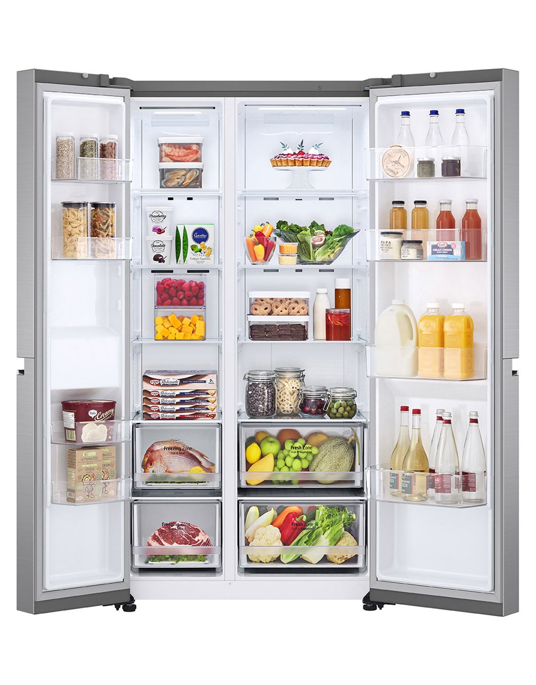 LG 694L Side by Side Refrigerator GCB257SLWL LG Africa
