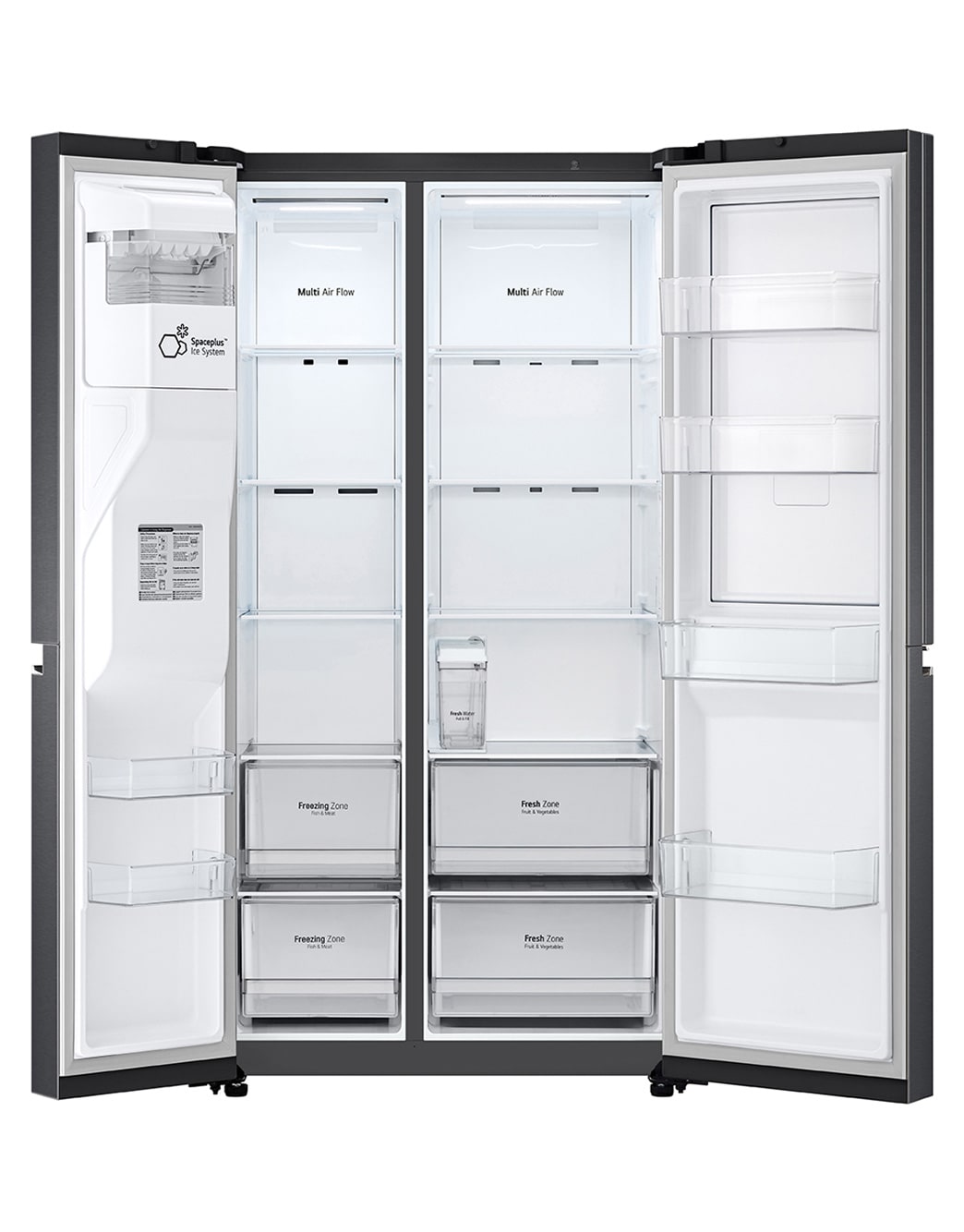 Side by Side Refrigerator 674L with UVnano™ LG Africa