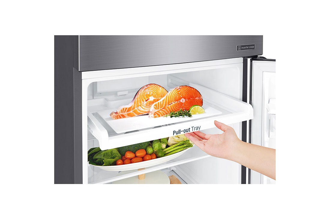 LG 225L, Top Freezer Refrigerator, Inverter Linear Compressor , Door Cooling, Moving Ice Tray, GN-G222SLCB, GN-G222SLCB, thumbnail 7