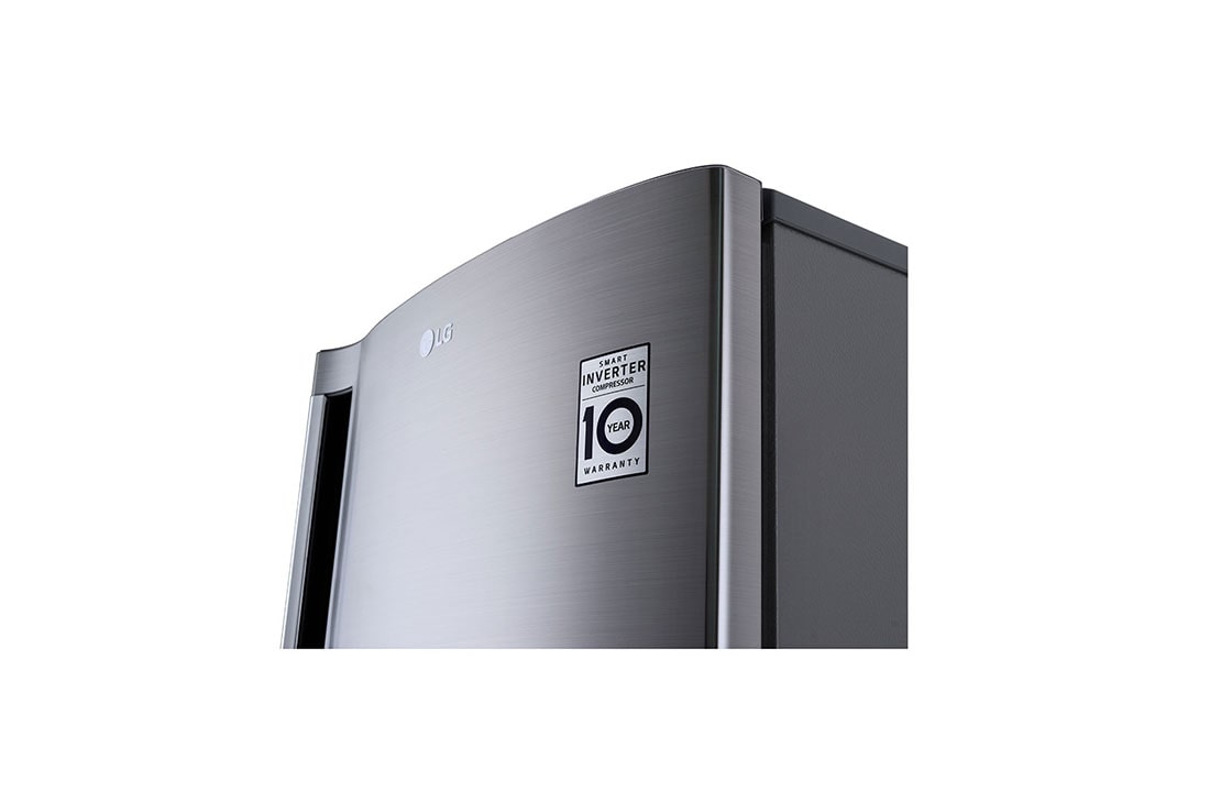 LG 168L, Silver, Standing Freezer with Turbo Freezing and LVS (Low Voltage Stability), Top-Perspective-View , GN-304SLGT, thumbnail 6