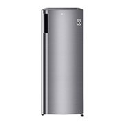 LG 168L, Silver, Standing Freezer with Turbo Freezing and LVS (Low Voltage Stability), Front-View, GN-304SLGT, thumbnail 1
