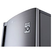 LG 168L, Silver, Standing Freezer with Turbo Freezing and LVS (Low Voltage Stability), Top-Perspective-View , GN-304SLGT, thumbnail 6