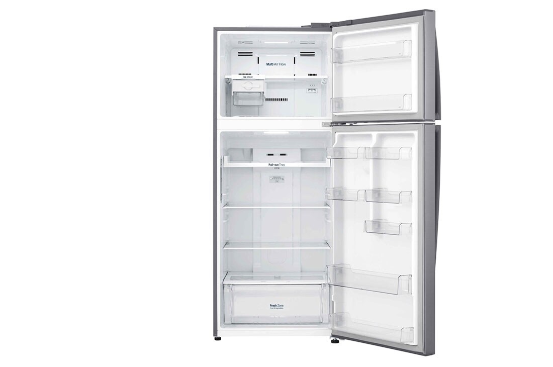 LG 438L Top Mount Freezer with Smart Inverter Compressor, Multi Air Flow, Front open view, GL-C502HLCL, thumbnail 8